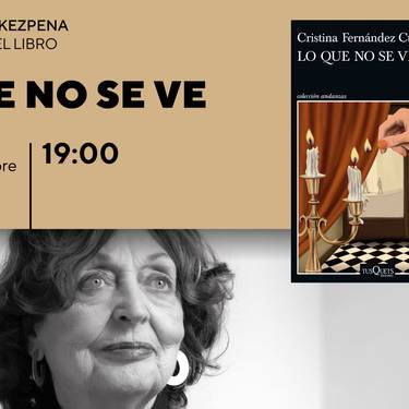 Lo que no se ve liburuaren aurkezpena Bidebarrieta Kulturgunean