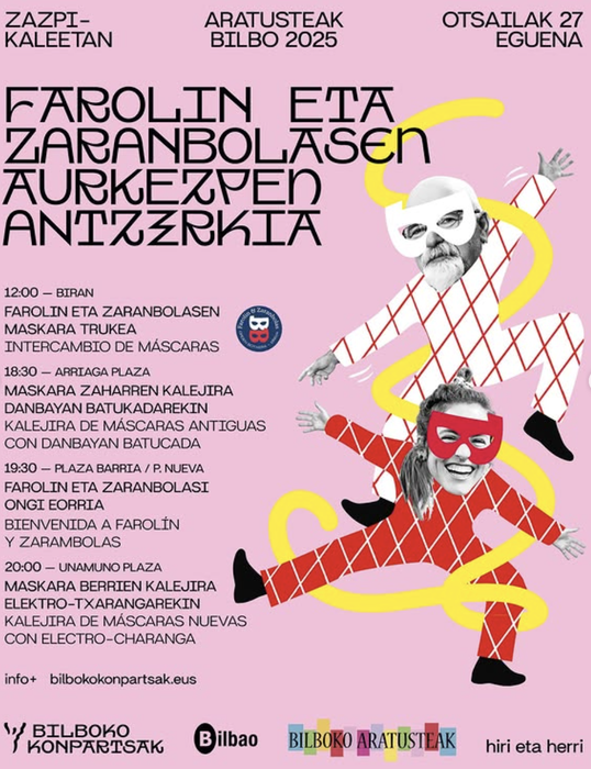 BILBOKO ARATUSTEAK 2025 🎭 Farolin eta Zaranbolasen aurkezpen antzerkia