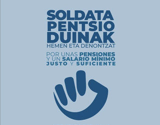 Gehiengo sindikalak gutxieneko soldataren alde mobilizatzera dei egin du apirilaren 3an