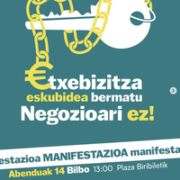 Etxebizitza eskubidea bermatu, negozioari ez! mobilizazioa