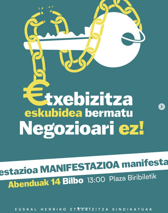 Etxebizitza eskubidea bermatu, negozioari ez! mobilizazioa