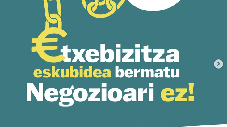 Etxebizitza eskubidea bermatu, negozioari ez! mobilizazioa