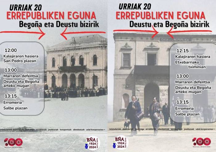 Errepubliken eguna, Begoña eta Deustu bizirik!