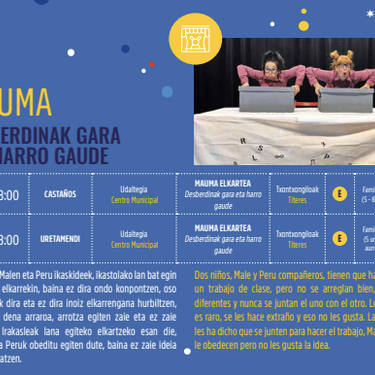 Kultur Gabonak 2025: MAUMA txontxongiloak CASTAÑOS Udaltegian