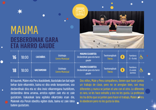 Kultur Gabonak 2025: MAUMA txontxongiloak URETAMENDI Udaltegian