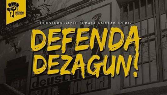Mobilizazioak iragarri dituzte Deustuko Gazte Lokalaren "defentsan"