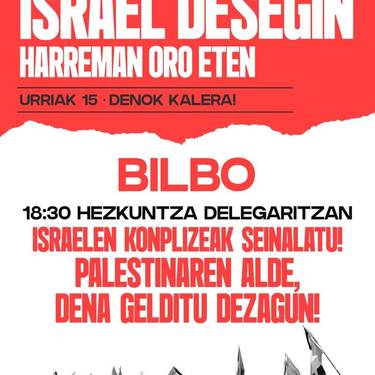 Palestinarekin Elkartasunaren mobilizazioa