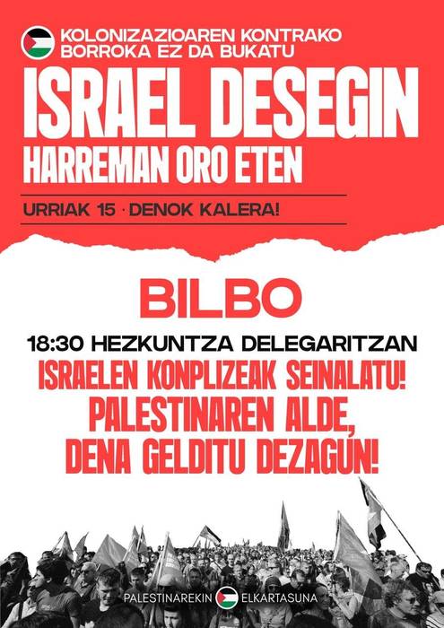 Palestinarekin Elkartasunaren mobilizazioa