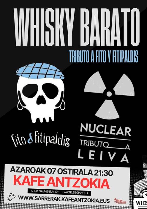 WHISKY BARATO + NUCLEAR Kafe Antzokian