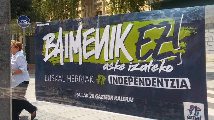 "Herrialde Katalanekin elkartasunez" kalera ateratzeko deia egin du Ernaik