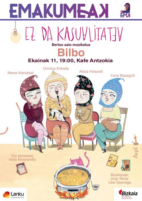 EZ DA KASUALITATEA bertso saio musikatua Kafe Antzokian