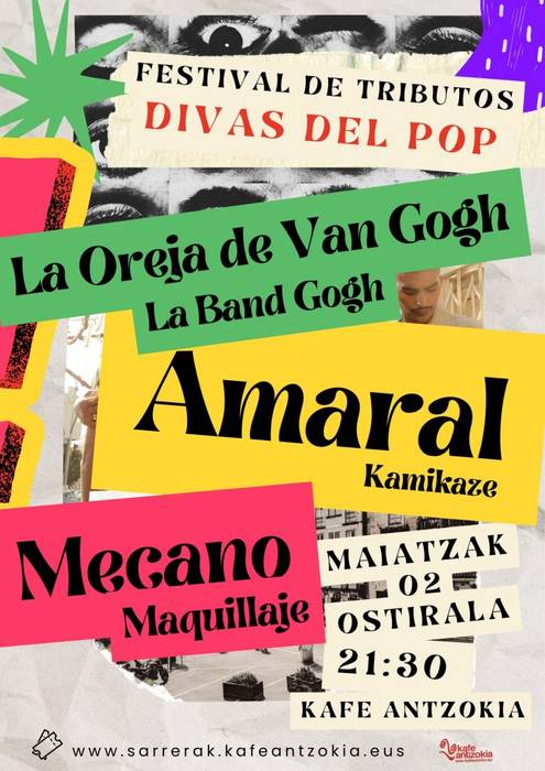 DIVAS DEL POP Tributuen Jaialdia Kafe Antzokian