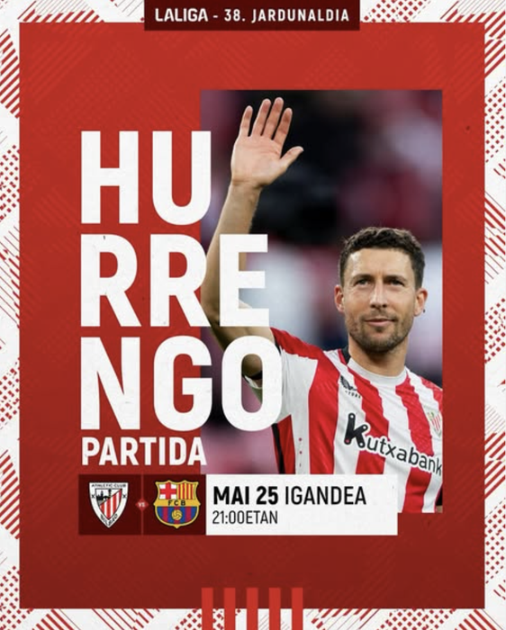 San Mames lehoiez beteko da Ligako 38. Jardunaldian