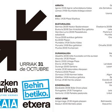 Azken ostirala, urriak 31