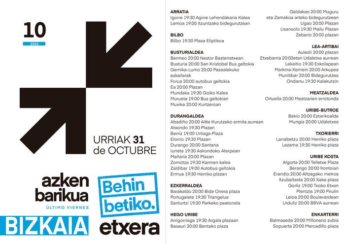 Azken ostirala, urriak 31