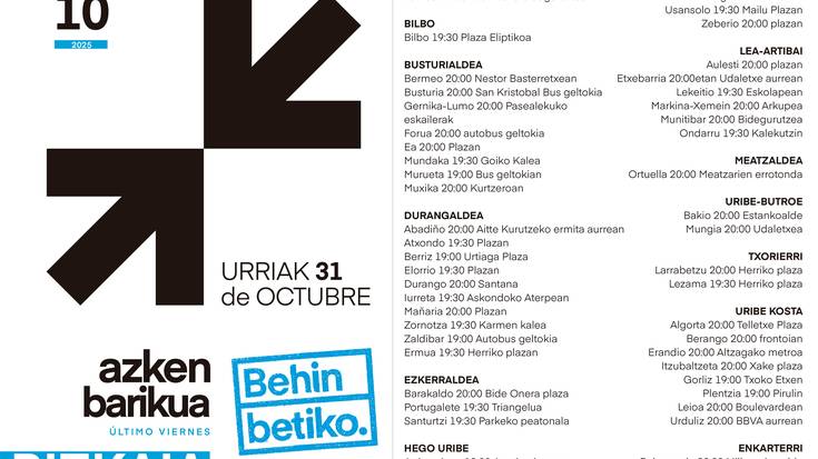 Azken ostirala, urriak 31