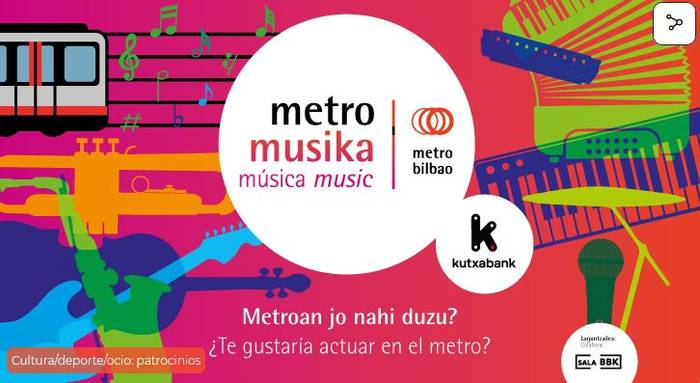 Zuzeneko ikuskizunak geltokietara eramango ditu Metro Bilbaok