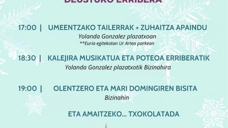 Maridomingi eta Olentzero Deustuko Erriberan