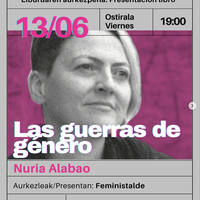 Las guerras de género liburuaren aurkezpena La Sinsorgan