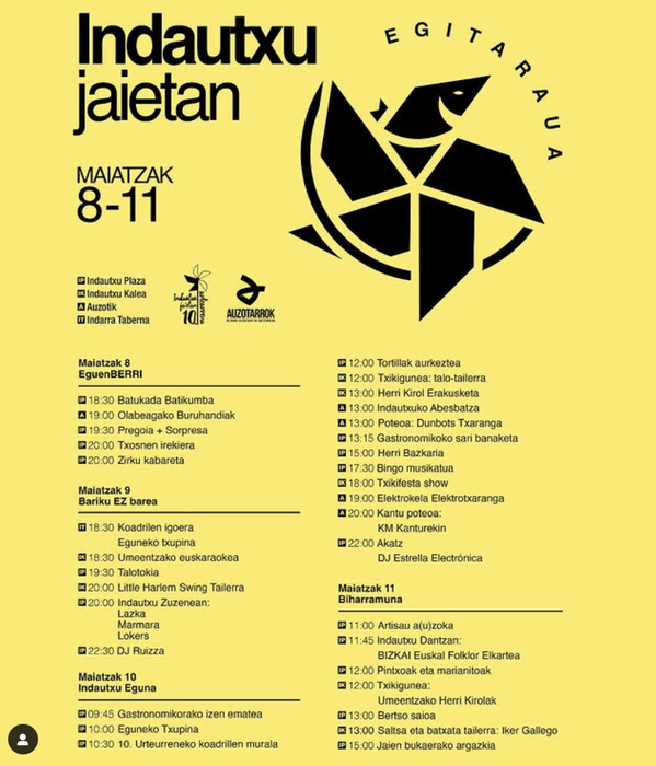 ❤️💚💛 INDAUTXUKO JAIAK 2025! 💜💙🖤