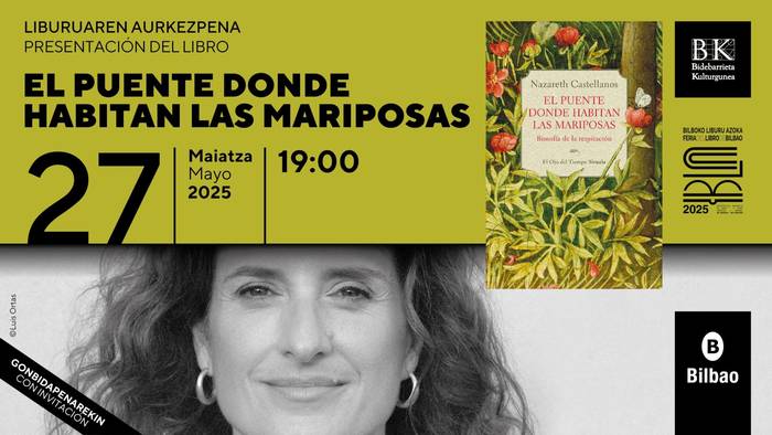 El puente donde habitan las mariposas liburuaren aurkezpena Bidebarrieta Kulturgunean