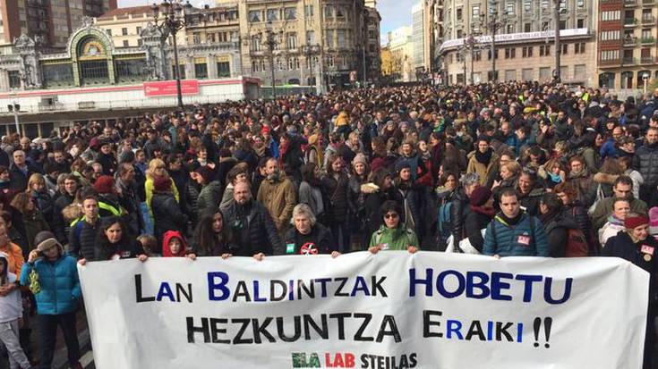 Hezkuntza publikoak greba eguna egingo du bihar