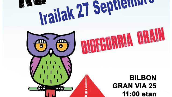 Bizikleta martxa: 'Bidegorria Galdakaora orain!'