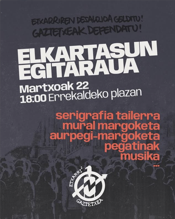 ELKARTASUN EGITARAUA Errekaldeko plazan