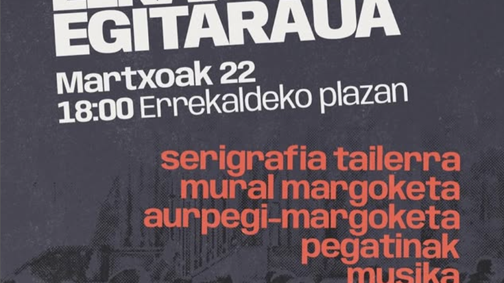 ELKARTASUN EGITARAUA Errekaldeko plazan