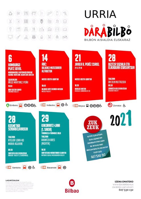 Darabilbok urriko agenda aurkeztu du