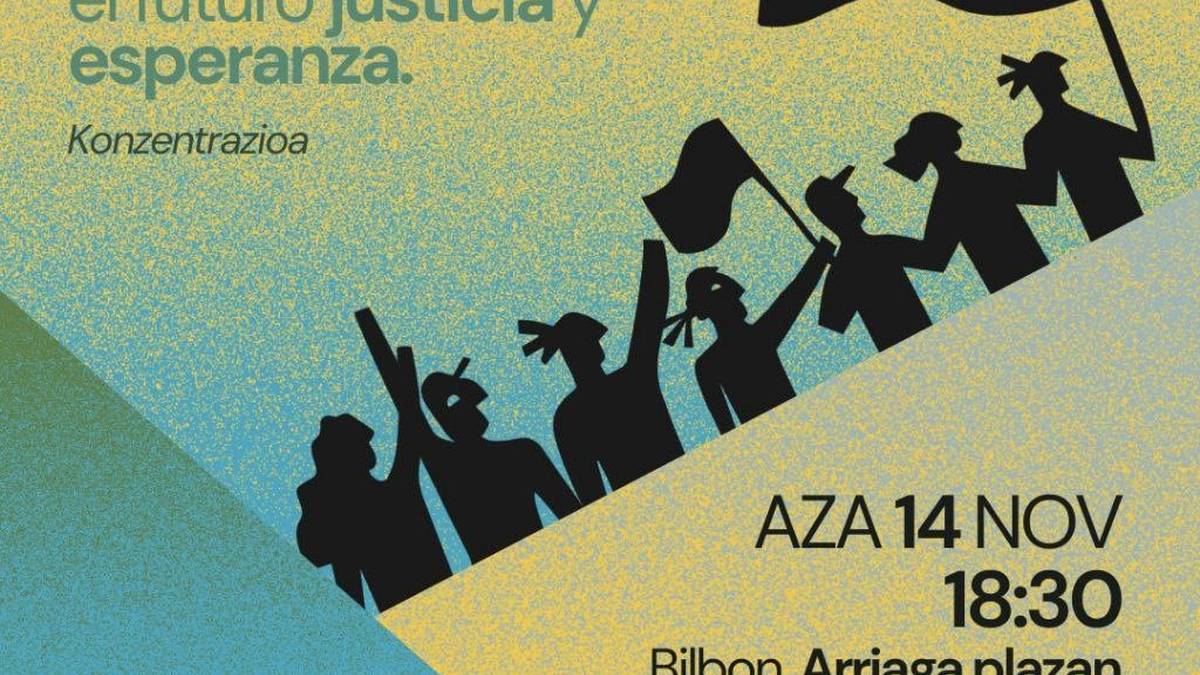 Kontzentrazioa Arriaga plazan: Klimak ekintza eskatzen du, etorkizunak justizia eta itxaropena