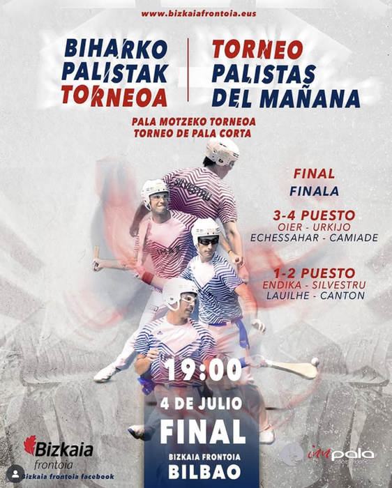 BIHARKO PALISTAK TORNEOA: FINALA Bizkaia Frontoian
