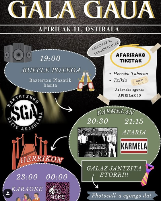 GALA GAUA Santutxun