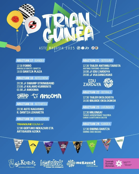 TRIANGUNEKO (SINKUARTEL + BIZIZALEAK + MEKAUEN!) programazioa