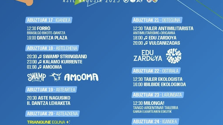 TRIANGUNEKO (SINKUARTEL + BIZIZALEAK + MEKAUEN!) programazioa