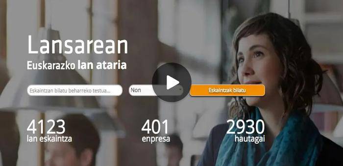 Lan aukera euskaraz izatea errazten duen Lansarean App aplikazioa sortu dute