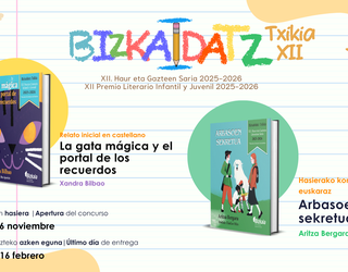 BizkaIdatz Txikia XII. Haur eta Gazteen Literatura Saria