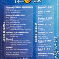 ALGARA Konpartsaren programazioa