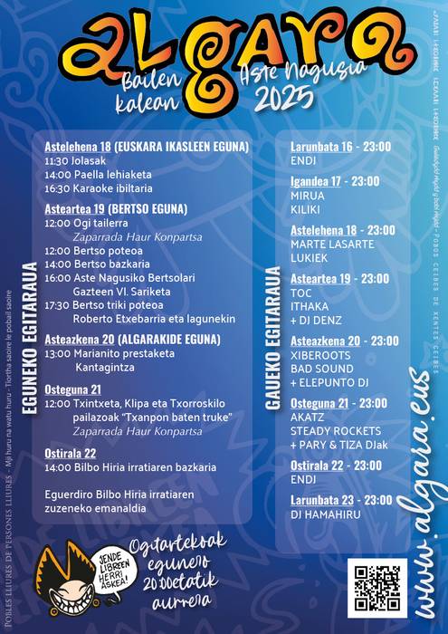 ALGARA Konpartsaren programazioa