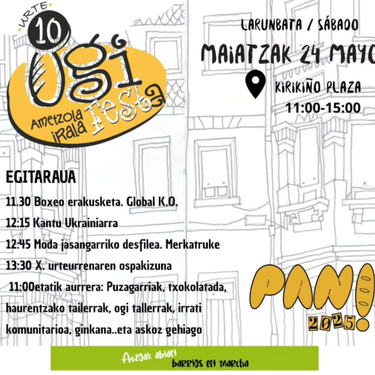 IRALAKO OGIAREN JAIA