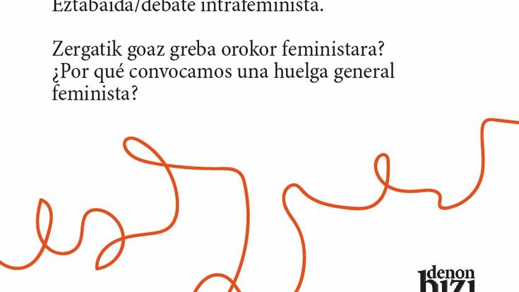 Azaroak 30eko greba feministari buruzko zalantzak argitzeko eztabaida izango de gaur La Bolsan