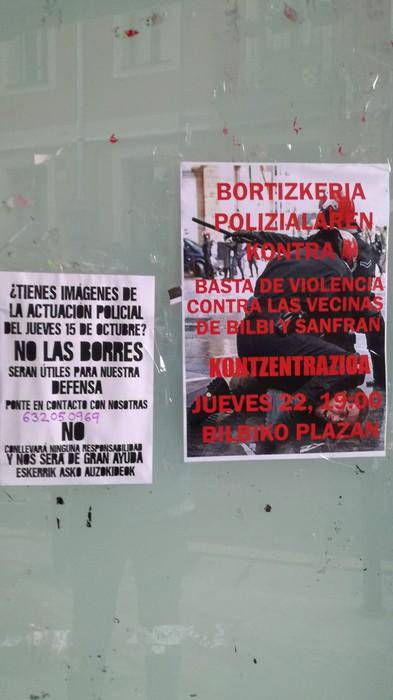 Bortizkeria polizialaren kontrako kontzentrazioa deitu dute gaur Bilbiko plazan 