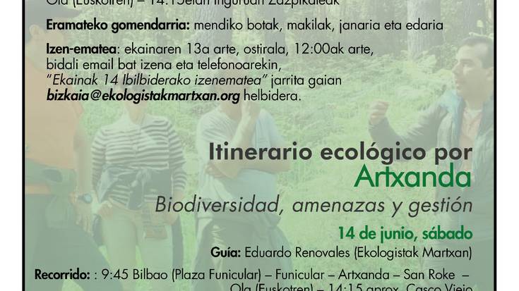 Artxandatik ibilbide ekologikoa