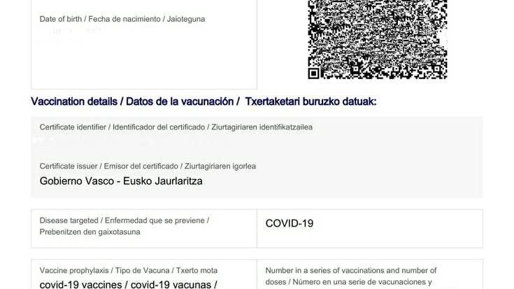 Bilbon Covid ziurtagiria eskatu beharko da oraingo datuen arabera