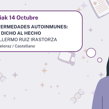 Buloak eta osasuna: ENFERMEDADES AUTOINMUNES: DEL DICHO AL HECHO hitzaldia Foru Liburutegian
