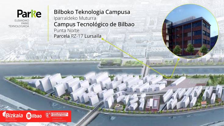 Hastear dira Euskadiko parke teknologikoaren "Bilboko Teknologia Campusa" eraikitzeko obrak