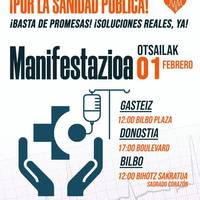 Osasungintza publikoaren aldeko manifestazioa