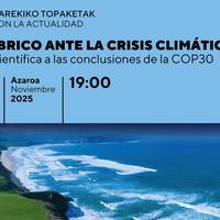 Gaurkotasunarekiko topaketak Bidebarrieta Kulturgunean: El cantábrico ante la crisis climática