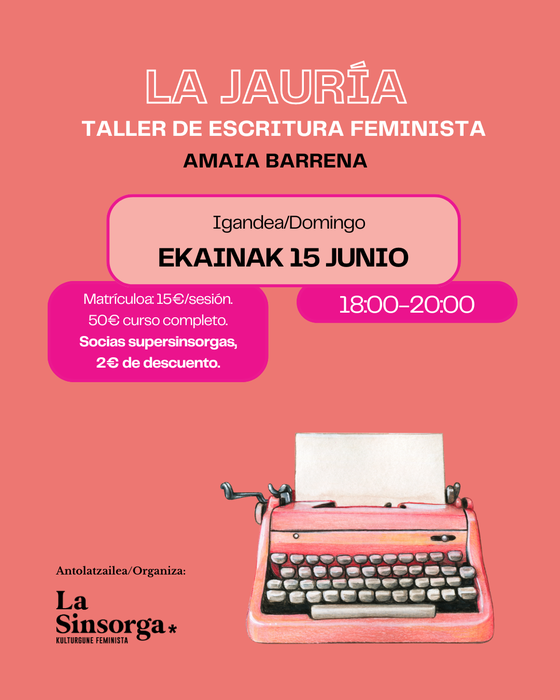 LA JAURÍA tailerra La Sinsorgan