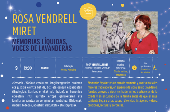 Kultur Gabonak 2025: ROSA VENDRELL MIRET hitzaldia Barrainkua Udaltegian